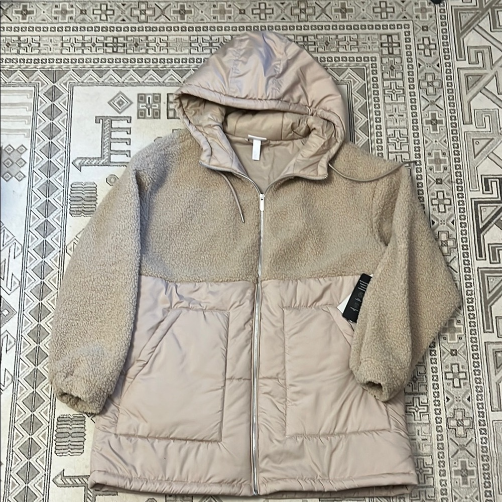 Zella Light Tan Puffer Jacket